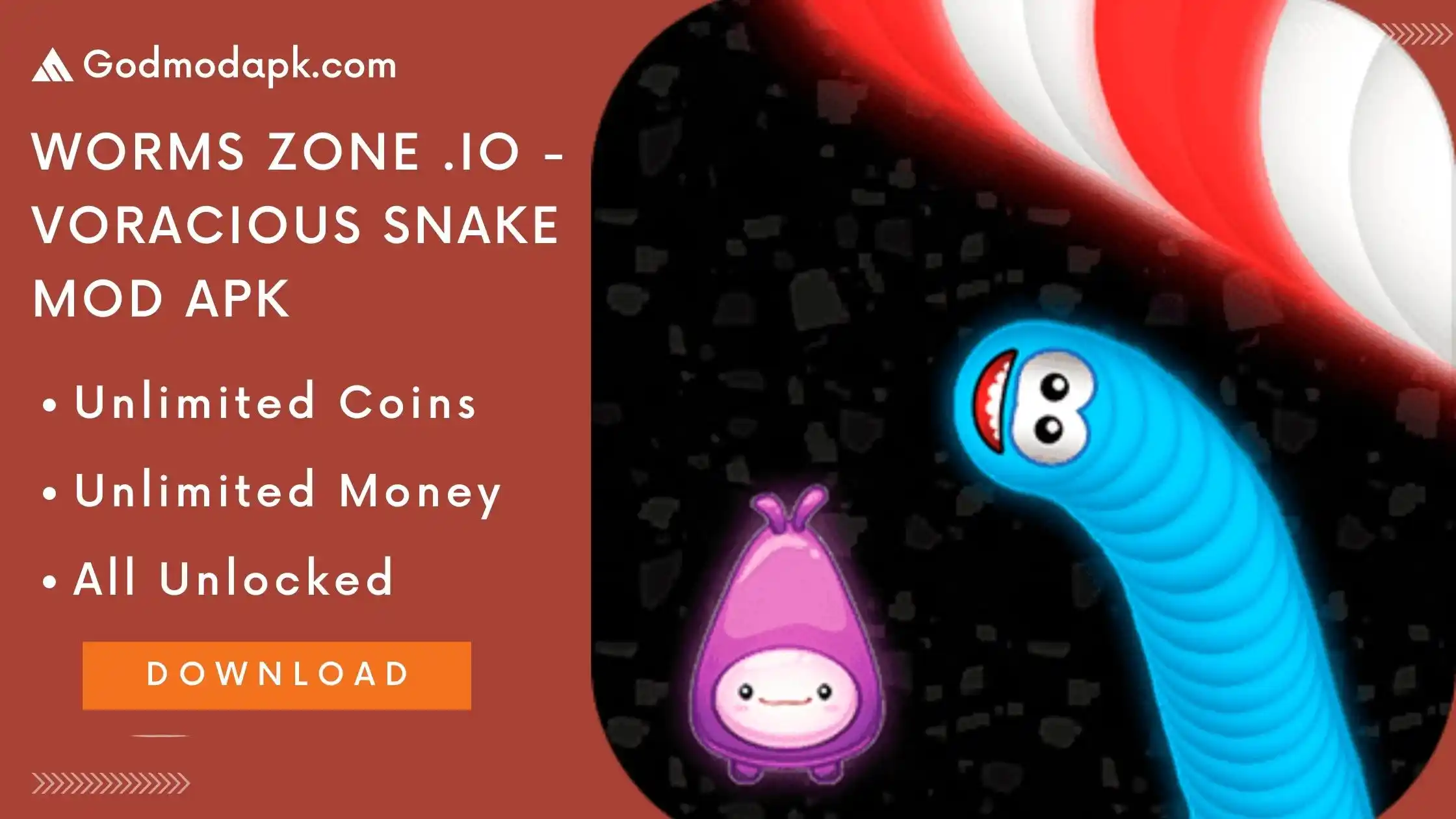 Worms Zone .io Voracious Snake Mod Apk Download