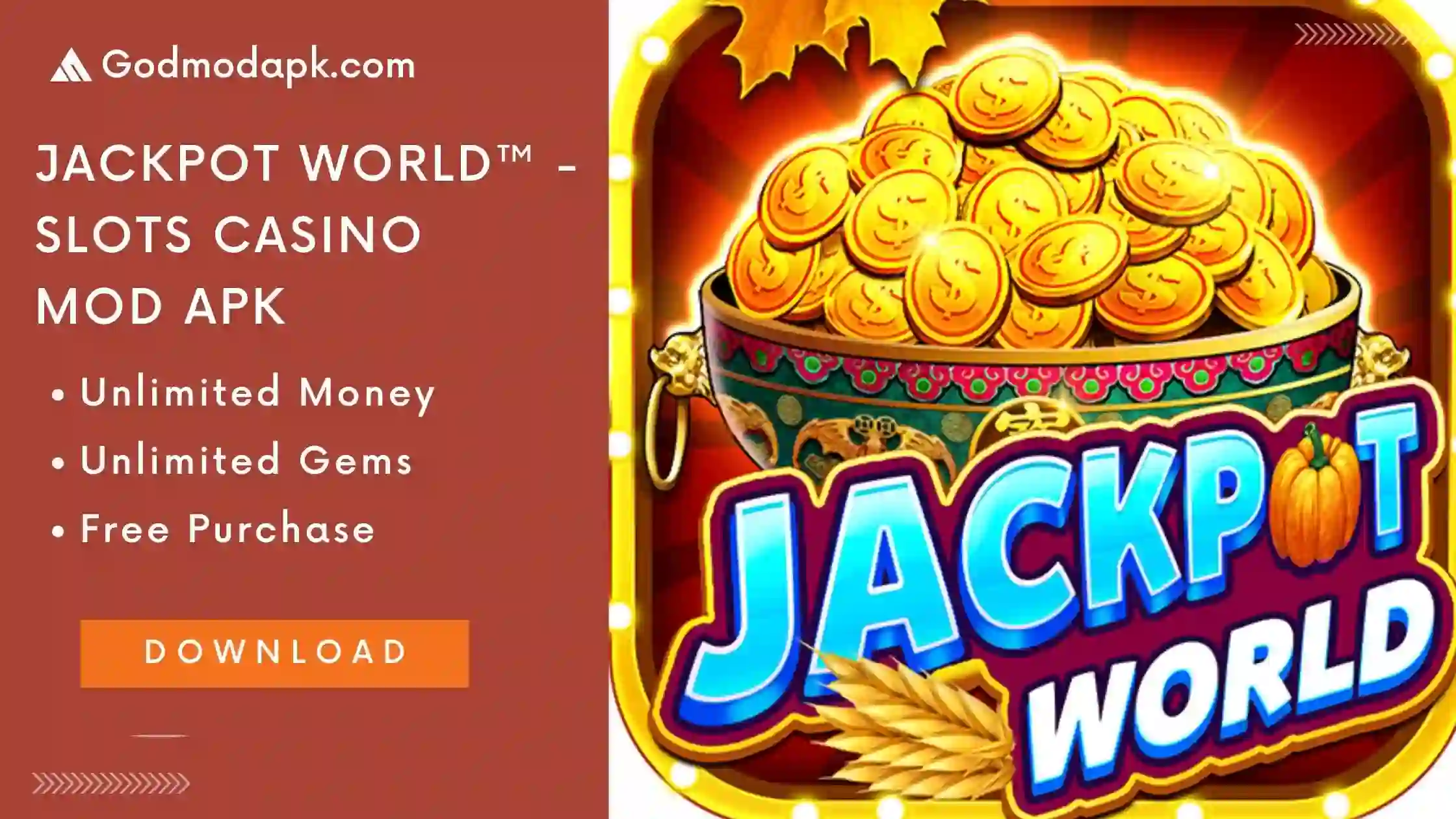 Jackpot World MOD Apk Download