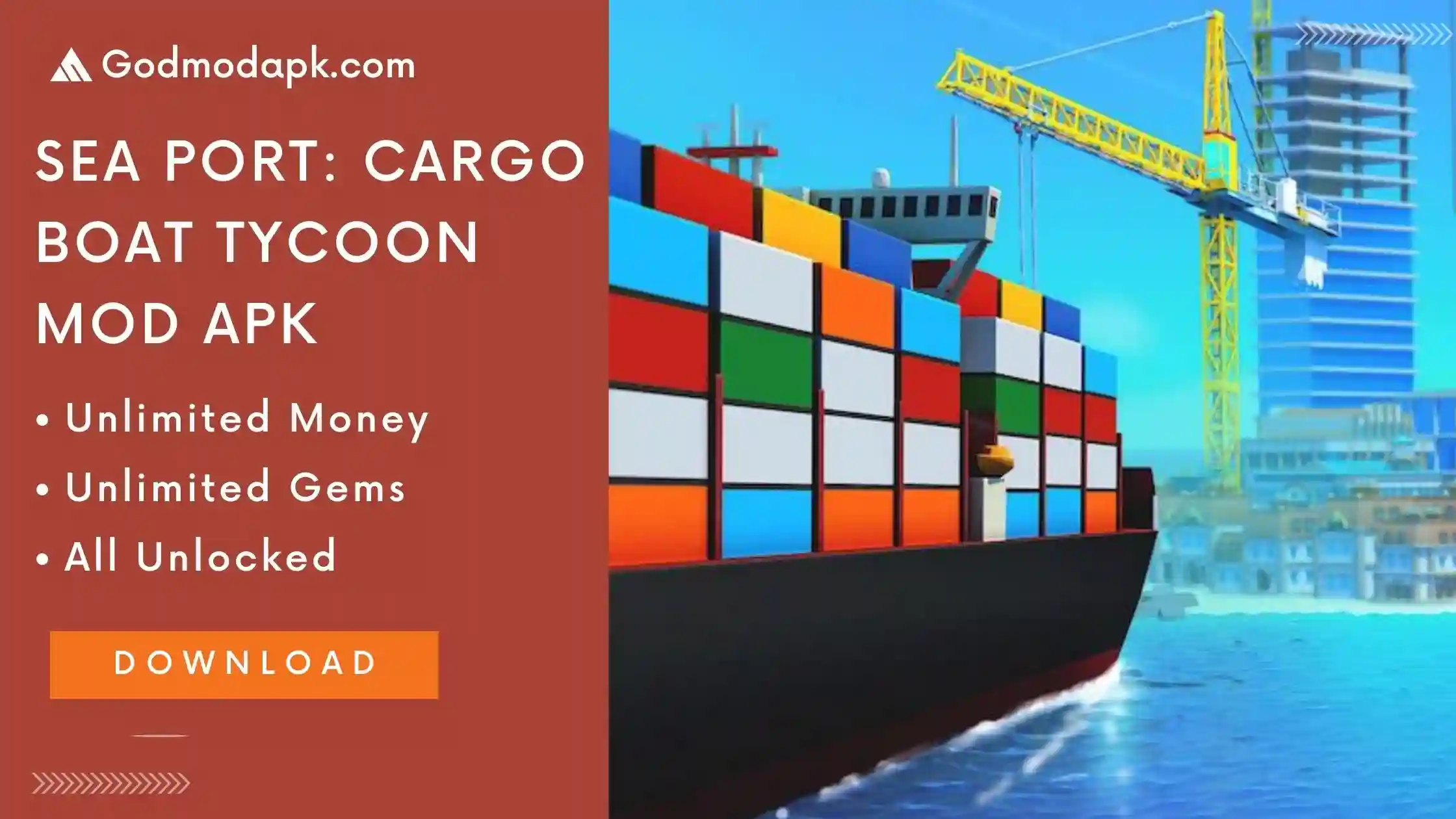 Sea Port Cargo Boat Tycoon MOD APK Download
