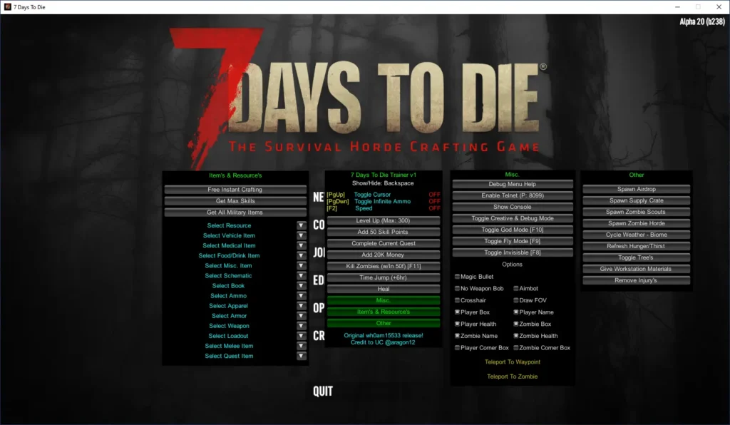 7 Days to Die God Mode